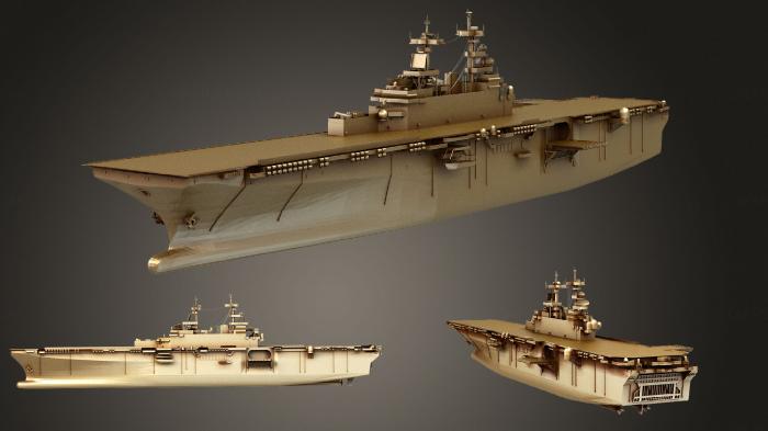 نموذج ثلاثي الأبعاد لآلة CNC السيارات والنقل USS Wasp LHD 1